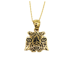 Lovebirds Alchemia Gold Necklace - 1 inch - The Shotridge Collection