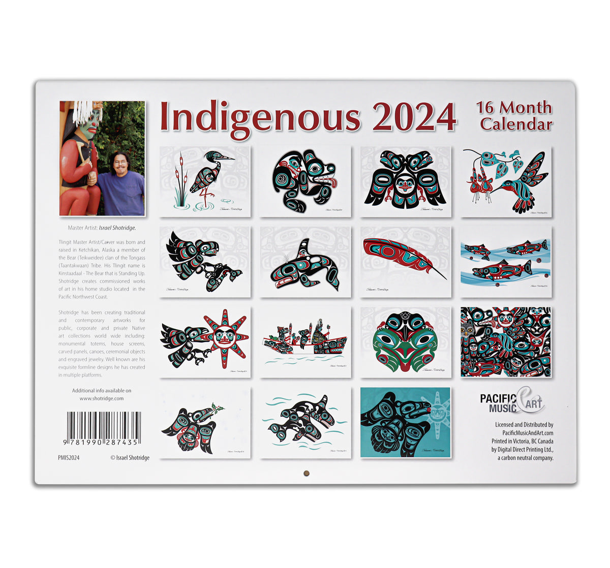 Shotridge 2024 Indigenous Calendar Northwest Coast Art Calendar 2024