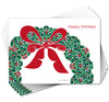 "Frog Wreath" Holiday Art Card Set (6 Pack) featuring the original formline design by Israel Shotridge | The Shotridge Collection