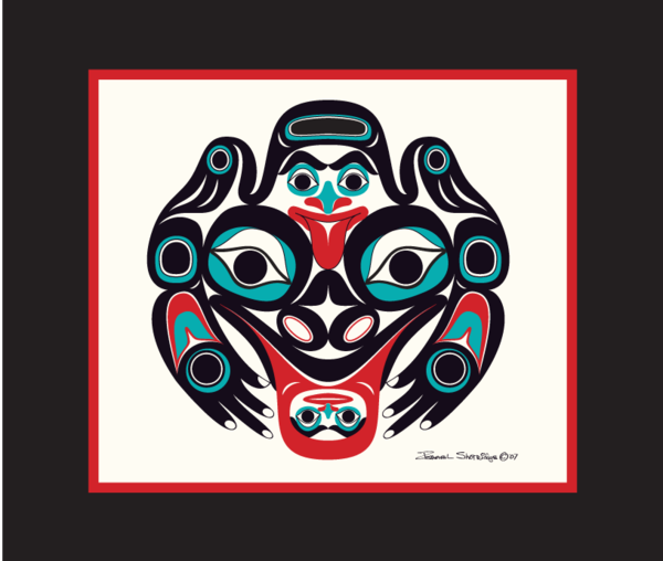 Frog Open Edition Formline Art Print | Native American Frog Art Print ...