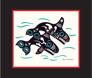 "Orcas" Open Edition Art Print - The Shotridge Collection