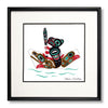 Eagle & Bear Canoe - Limited Edition Formline Art Print