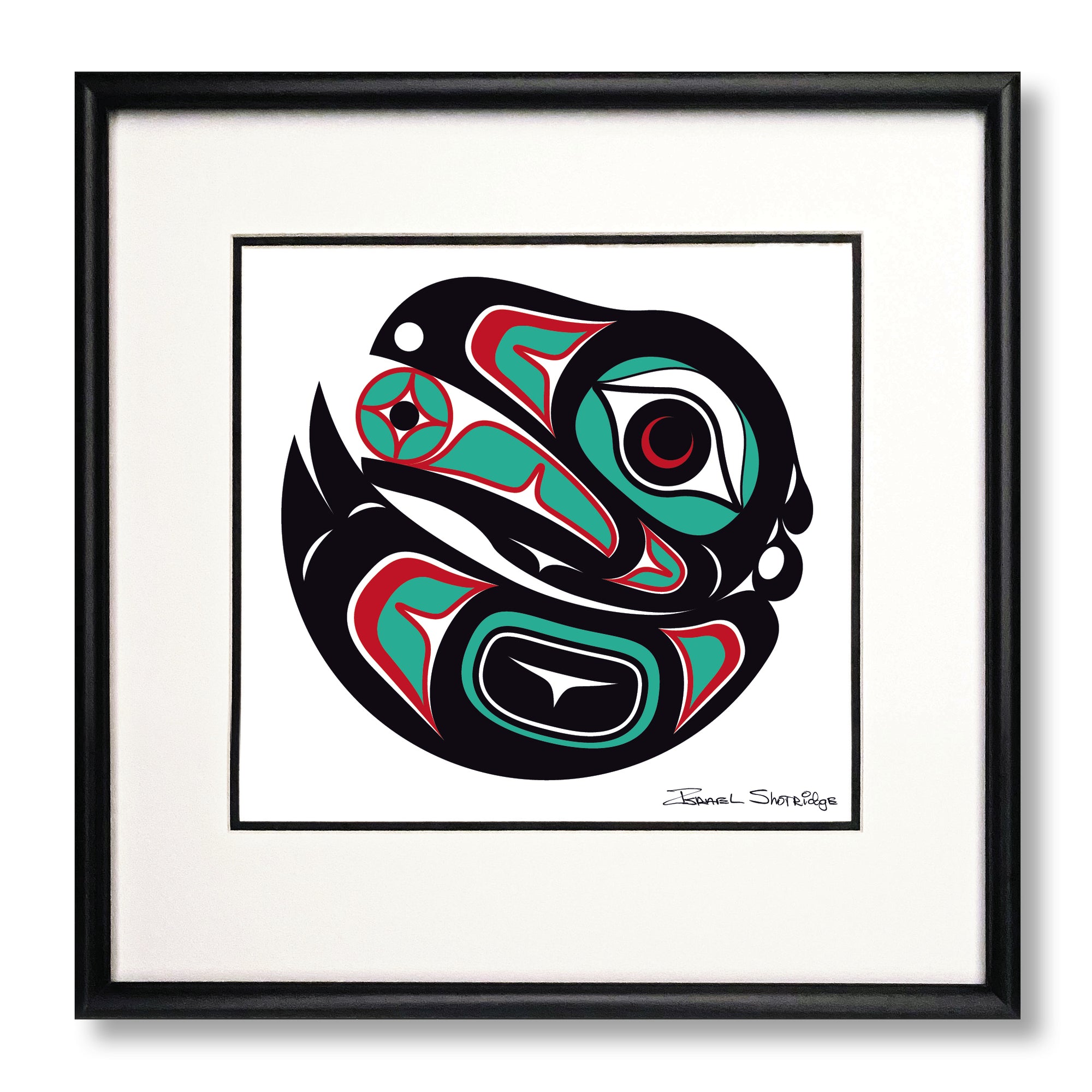 Raven 2 Limited Edition Formline Art Print | Native Raven Art Print ...