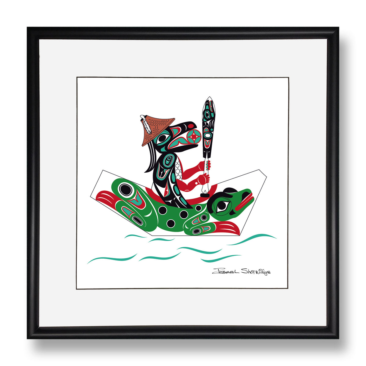 Raven & Frog Canoe Limited Edition Formline Art Print | Native Art ...