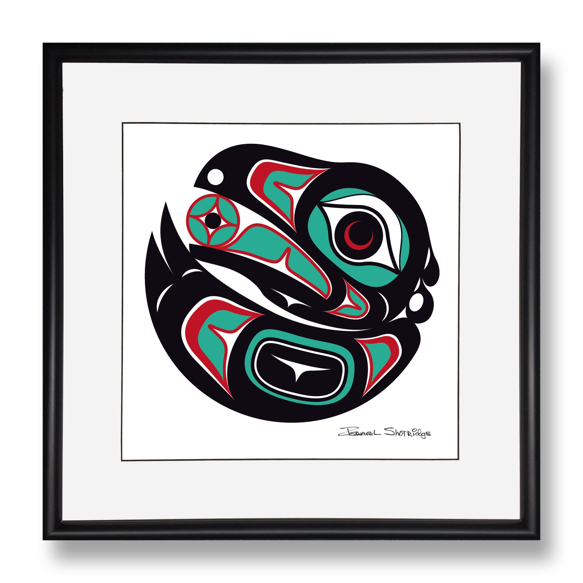 Raven 2 Limited Edition Formline Art Print | Native Raven Art Print ...
