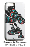 Eagle & Salmon Apple iPhone Case 7+/8+ - The Shotridge Collection