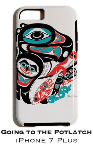 Going To The Potlatch Apple iPhone Case 7+/8+ - The Shotridge Collection