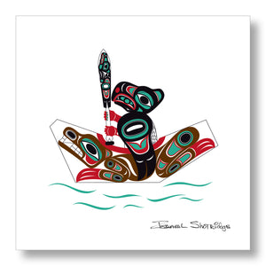 "Eagle & Bear Canoe" Limited Edition Art Print - The Shotridge Collection