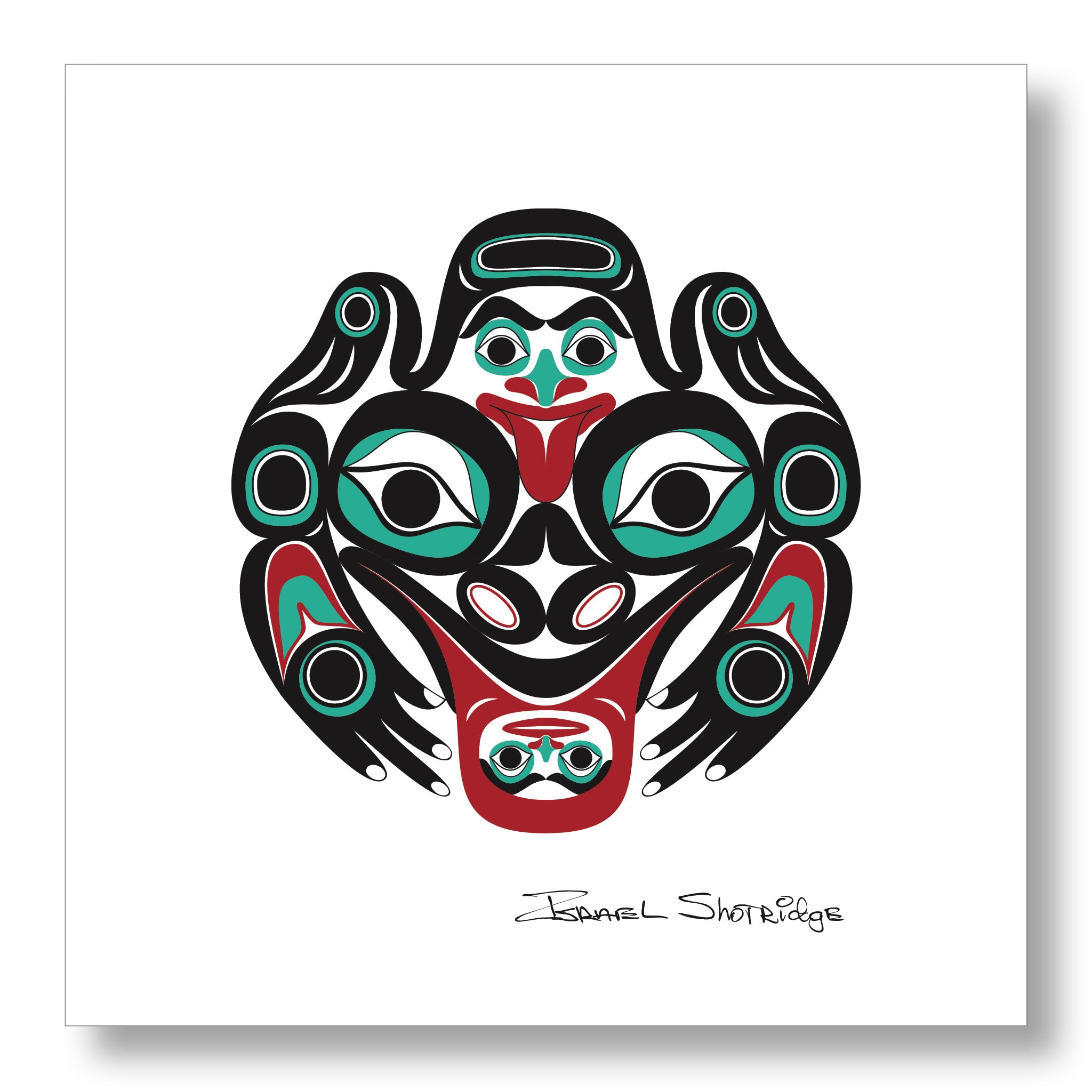 Frog Limited Edition Formline Art Print | Native Frog Art Print