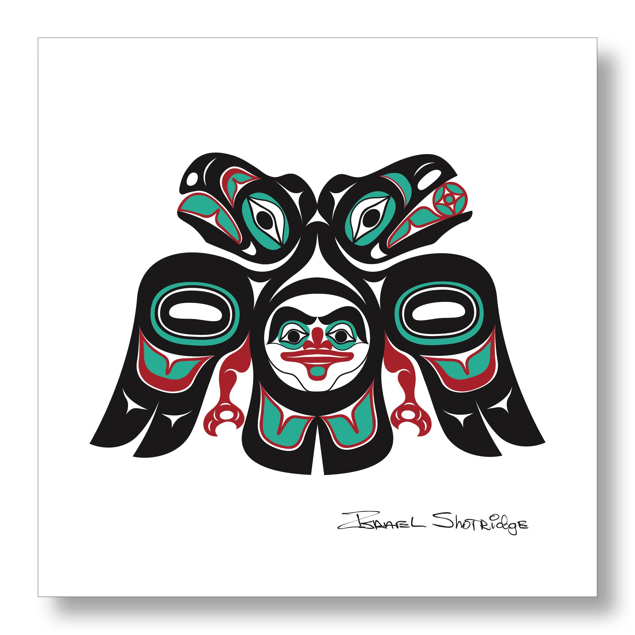 Lovebirds Velour Blanket Throw designed by Israel Shotridge offers Tlingit Northwest Native American Artist Israel Shotridge