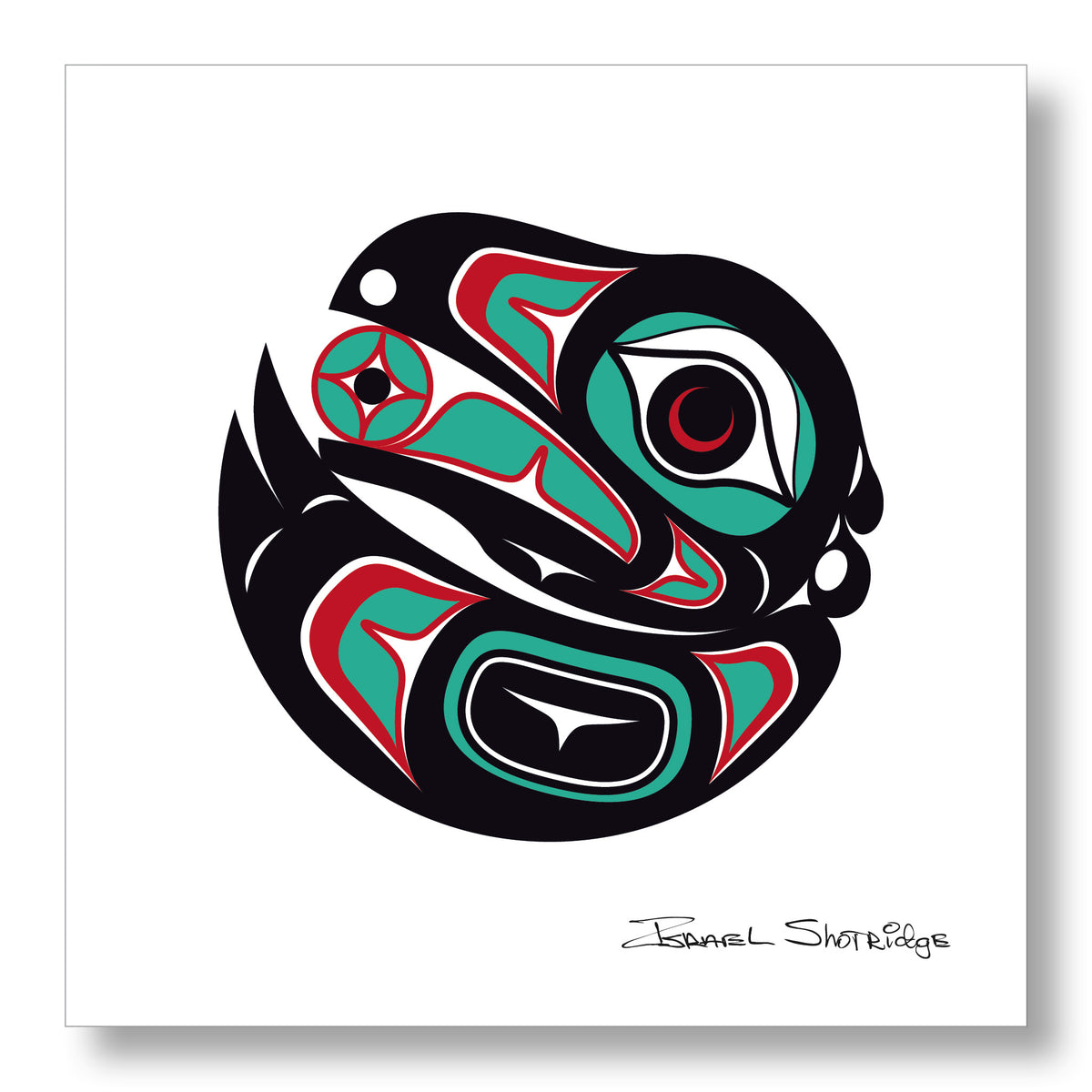 Raven 2 Limited Edition Formline Art Print | Native Raven Art Print ...
