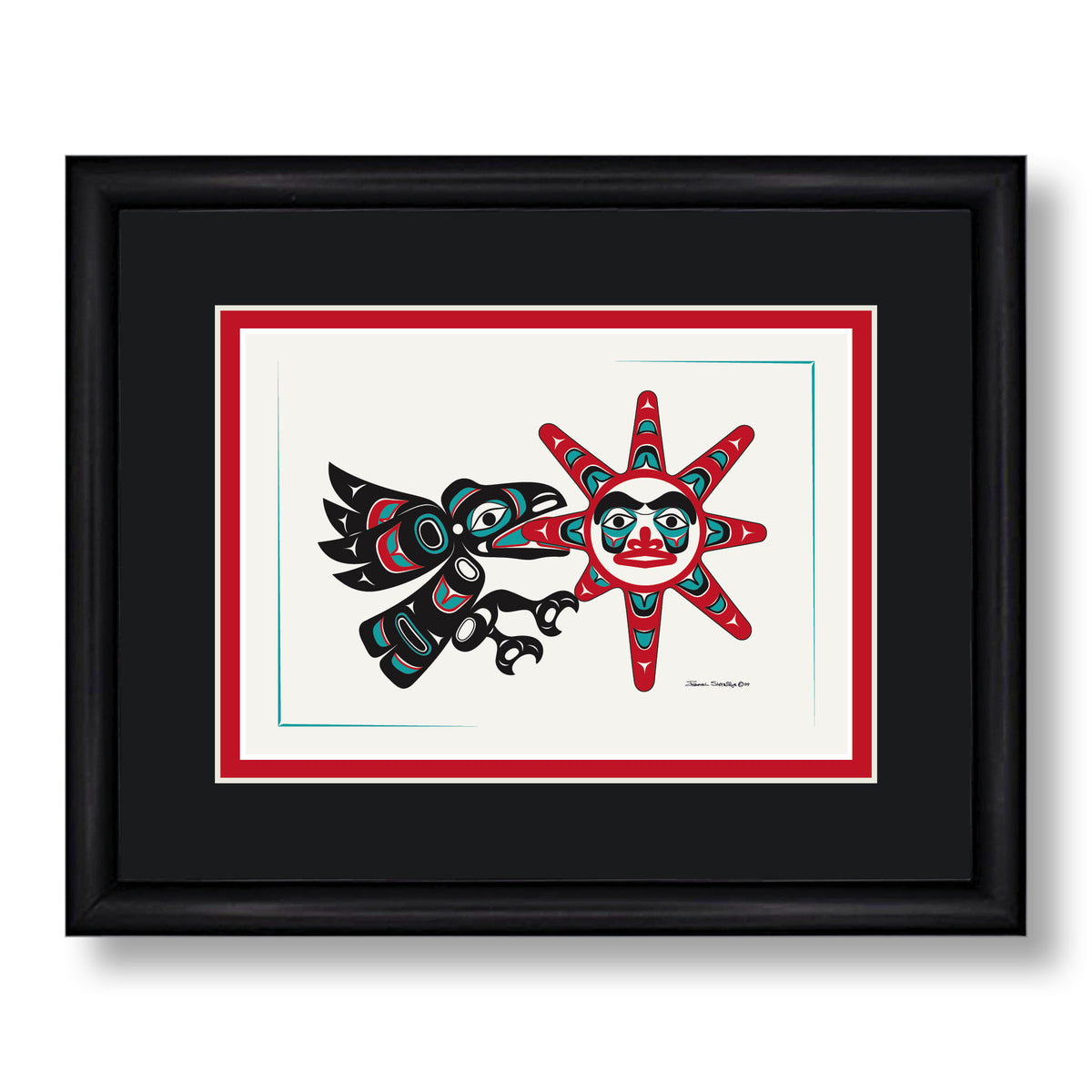 Raven Stealing The Sun Formline Art Cards | Native American Art Cards ...