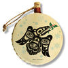 "Raven Holly" Drum Ornament - The Shotridge Collection