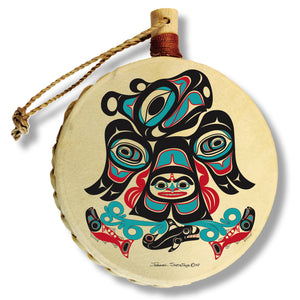 "Thunderbird By The Sea" Drum Ornament - The Shotridge Collection
