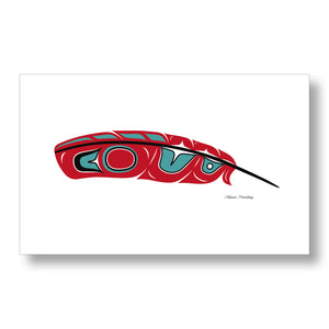 "Red Feather" Limited Edition Art Print - The Shotridge Collection