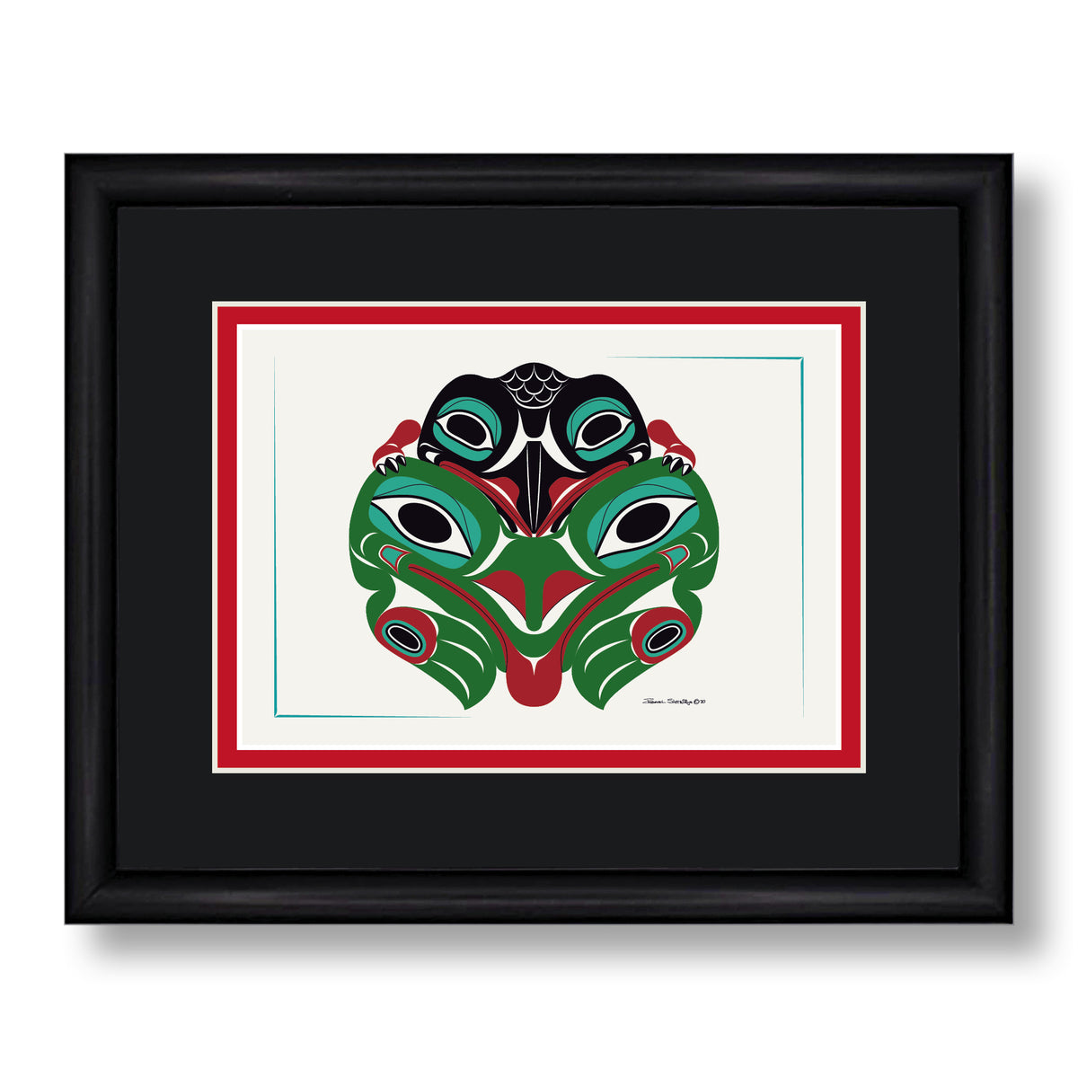 Baby Raven & Frog Formline Art Cards | Native American Greeting Cards ...