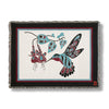 Hummingbird & Fuchsia Tapestry Throw Blanket