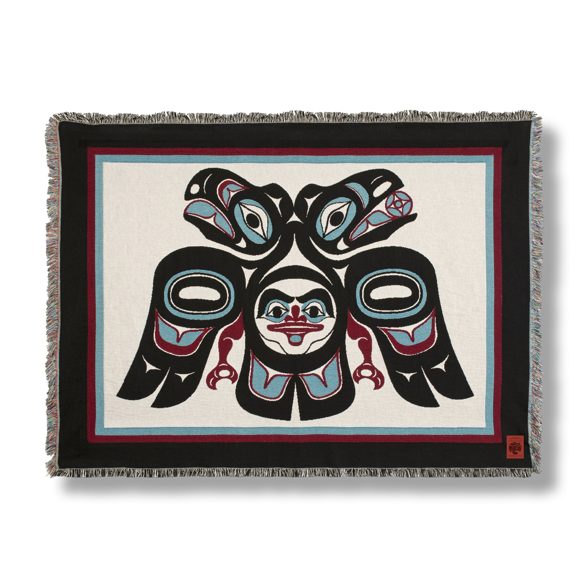 Lovebirds Throw Blanket | Native Formline Tapestry | Native Blankets ...