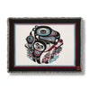 Going to the Potlatch Tapestry Throw Blanket