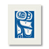 Formline #2 - Blue & White - Formline Art Cards
