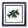 Orcas - Hand Signed Giclée - Framed Art Print