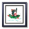 Raven & Frog Canoe - Hand Signed Giclée - Framed Art Print