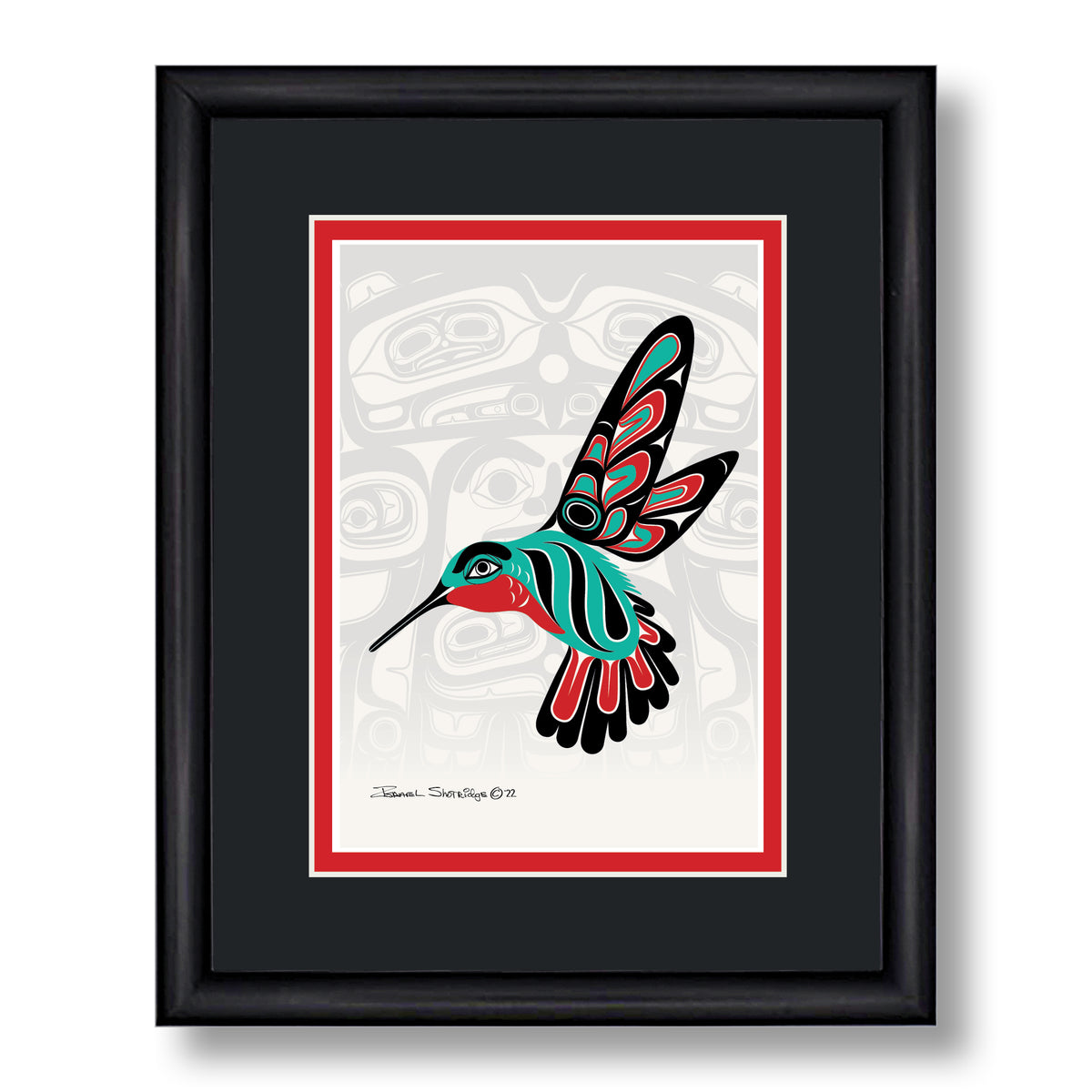 Hummingbird & House Screen Formline Art Cards | Native Greeting Cards ...