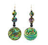Abalone, Paua Shell & Onyx Dangle Earrings - The Shotridge Collection