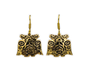 "Lovebirds" Alchemia Gold Earrings - The Shotridge Collection