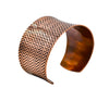 Zig Zag Hand Roller Printed Copper Cuff Bracelet - The Shotridge Collection