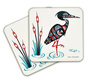 "Heron" Wooden Coasters - The Shotridge Collection