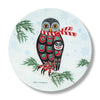 "Holiday Owl" Glass Cutting Board - The Shotridge Collection