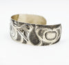 Hand Engraved Killer Whale Sterling Silver Bracelet - The Shotridge Collection