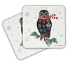 Holiday Owl - Holiday Drink Coasters