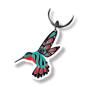 "Hummingbird" Acrylic Key Ring - The Shotridge Collection