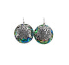 Lovebirds Sterling Silver & Abalone Disc Earrings - 1 inch - The Shotridge Collection