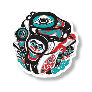 "Going To The Potlatch" Acrylic Magnet - The Shotridge Collection