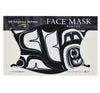 Black Abstract Formline #2 Face Mask
