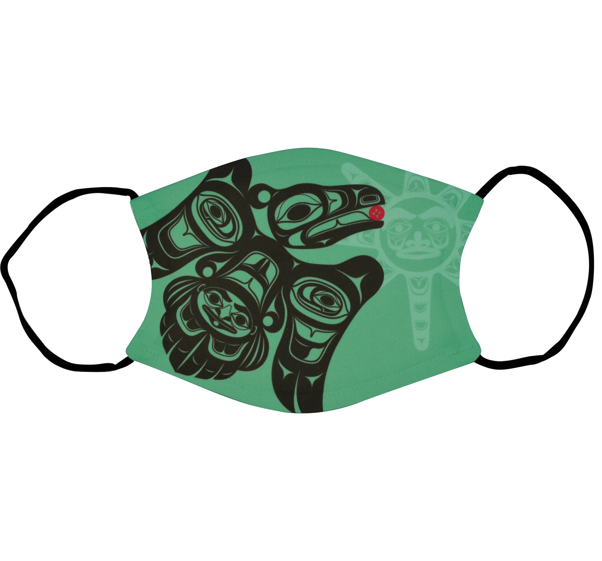 Formline Raven Sun Face Mask | Raven Sun Native American Face Mask ...