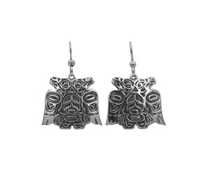 Lovebirds Sterling Silver Dangle Earrings - 1 inch - The Shotridge Collection