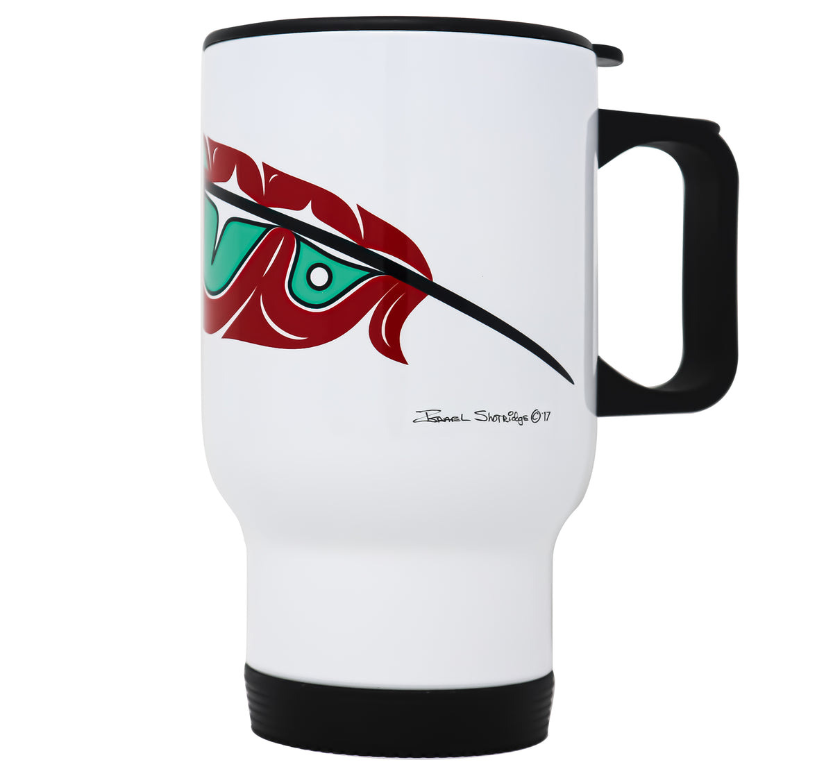 Red Feather Formline Travel Mug | Native Animal Design Travel Mugs ...